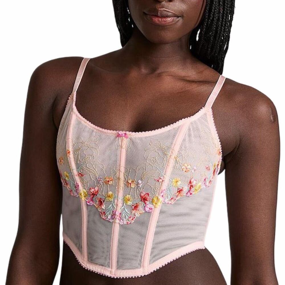 Victoria’s Secret Dream Angels Bloom Embroidery Corset Top - Size XS